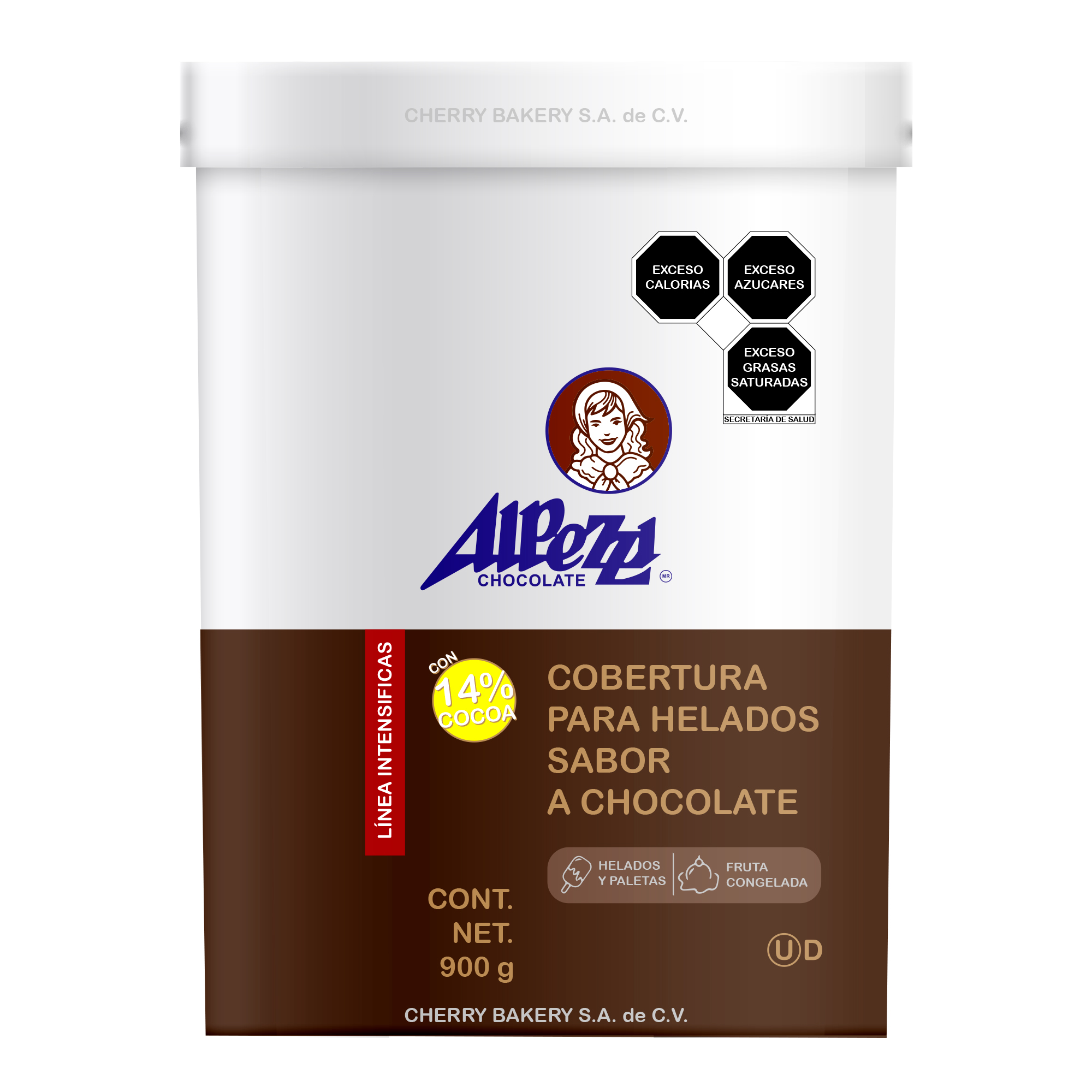Cobertura para helado sabor chocolate