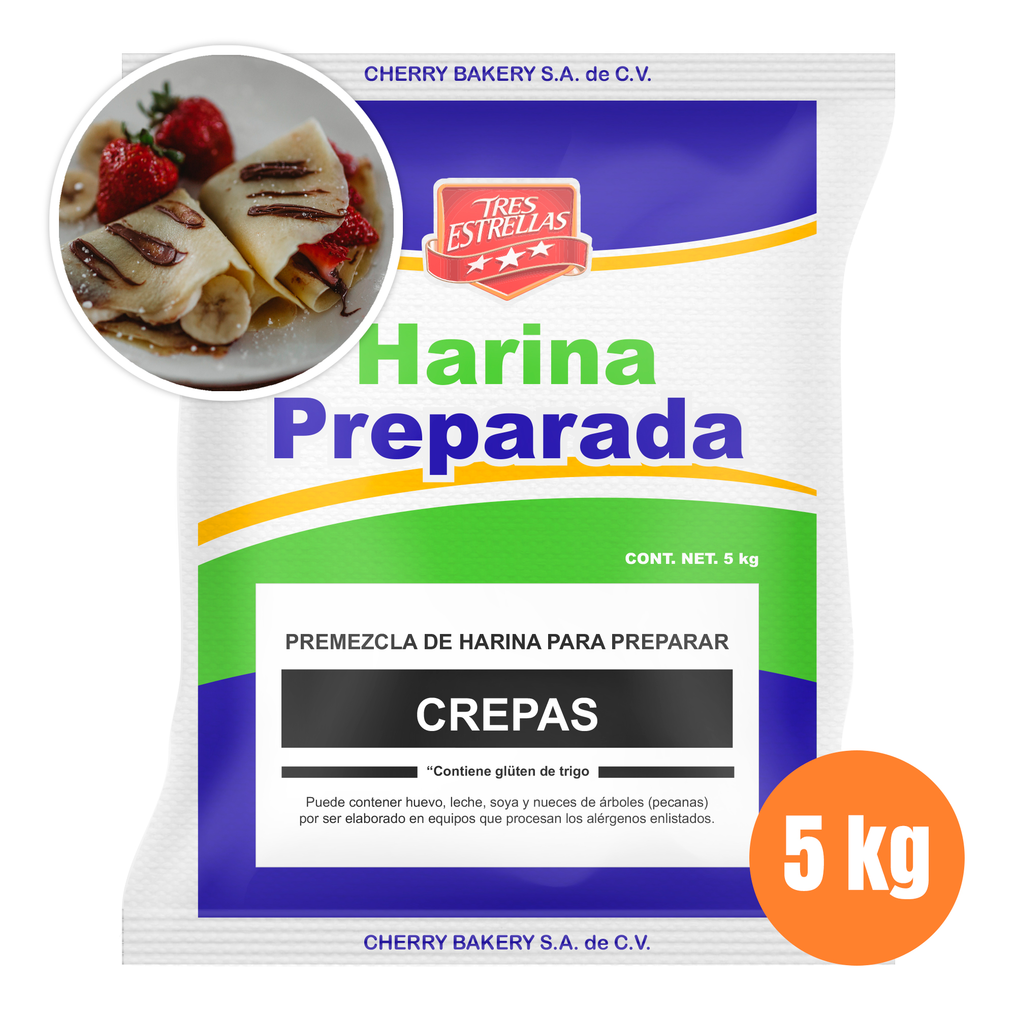 Harina preparada para Crepas