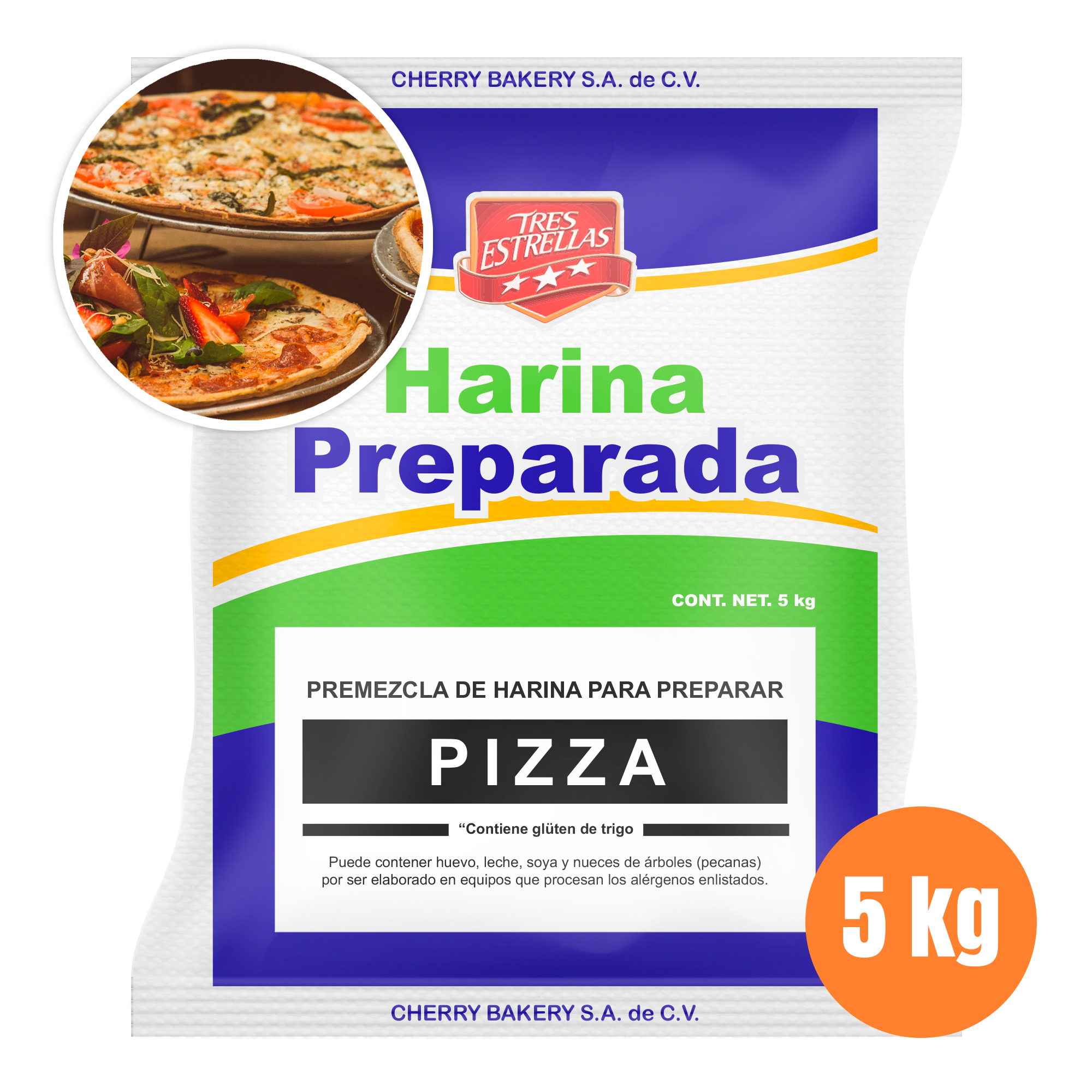 Harina preparada para Pizza