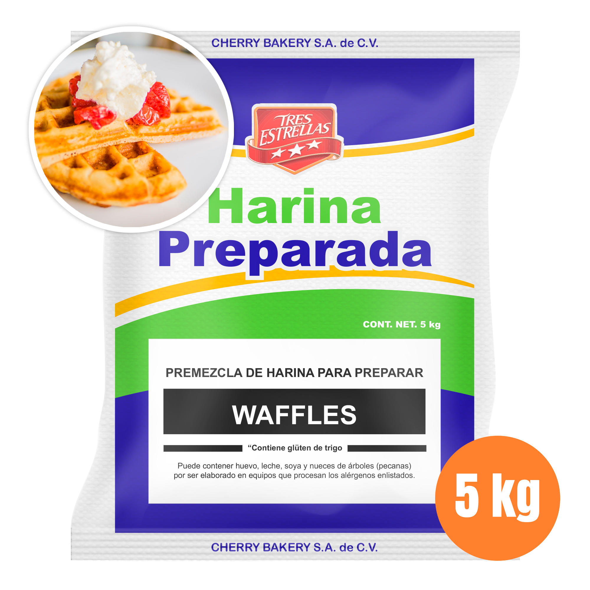 Harina preparada para Waffles